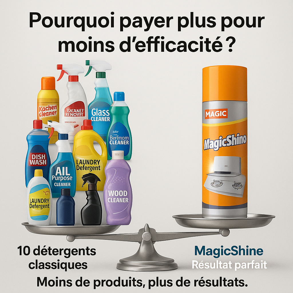 MagicShine™ - Spray Anti tache & graisse pour cuisine, voiture et meuble
